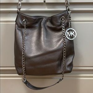 Michael Kors Metallic Brown Crossbody Bag